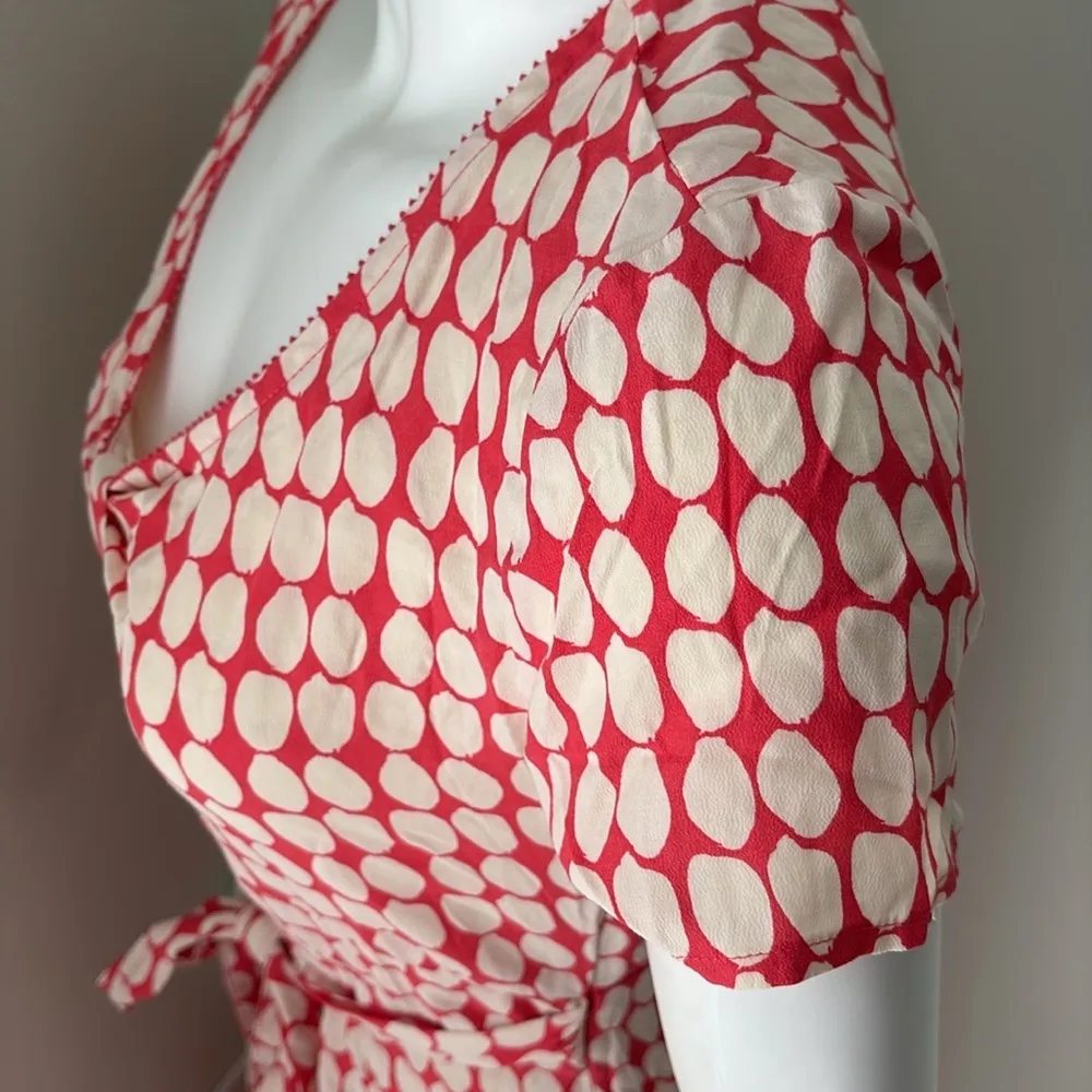 Boden Red and White Polka Dot Dress UK 8 US 4 - Image 4
