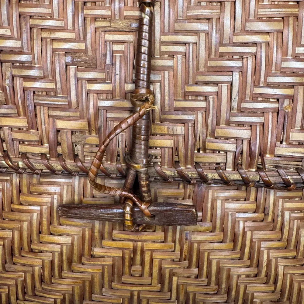 Brown Woven Crossbody Bag - Image 3