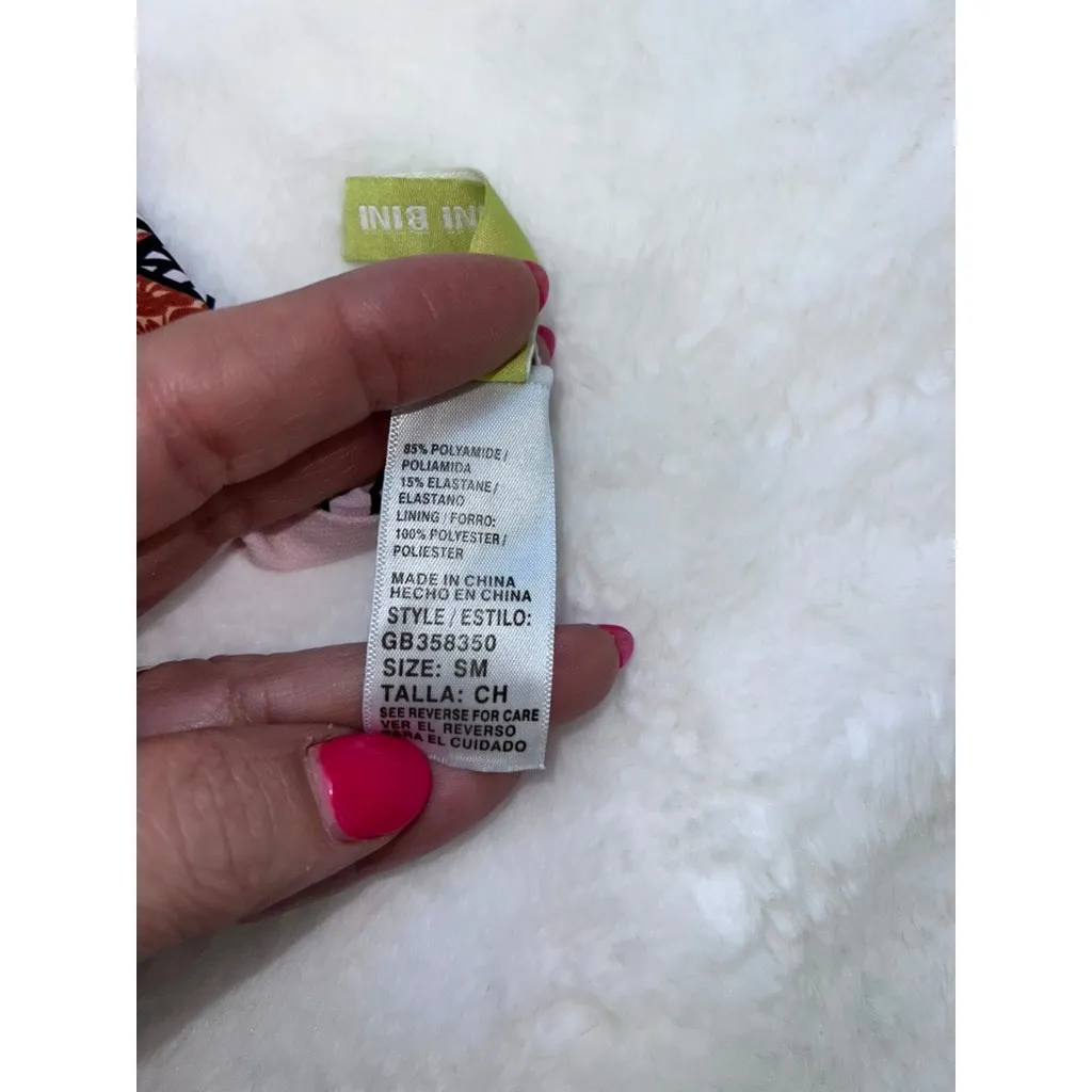 Gianni Bini  Women's Tropical Leaf Print Bikini Bottom‎ Size Small - Image 4