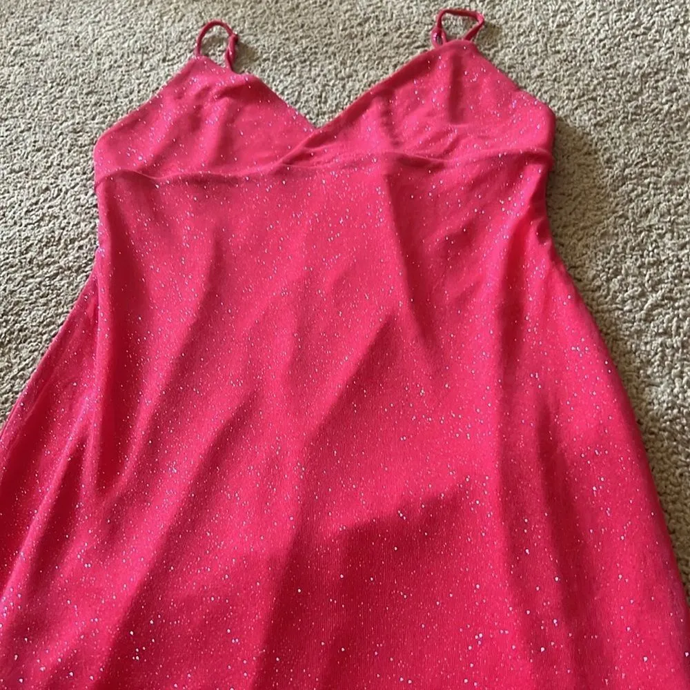Revolve Superdown Sydney Sparkle Mini Dress in Pink sz small - Image 10