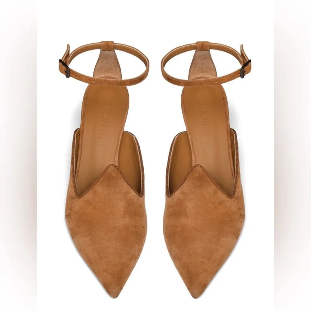 Le Monde Beryl Cognac Pumps Tan Size 9 - Image 4