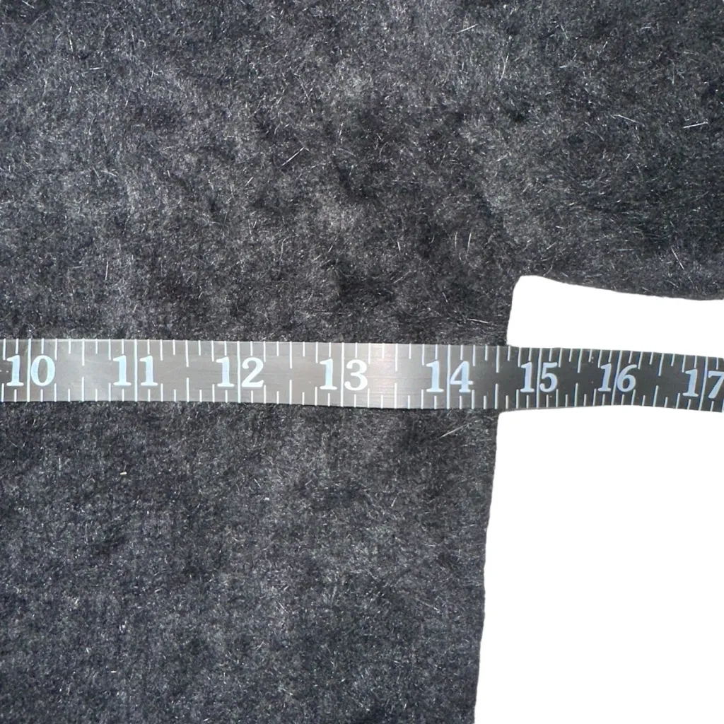 Banana Republic Angora Rabbit Hair and Lambswool Black Cozy Fuzzy Sweater XS - Image 4