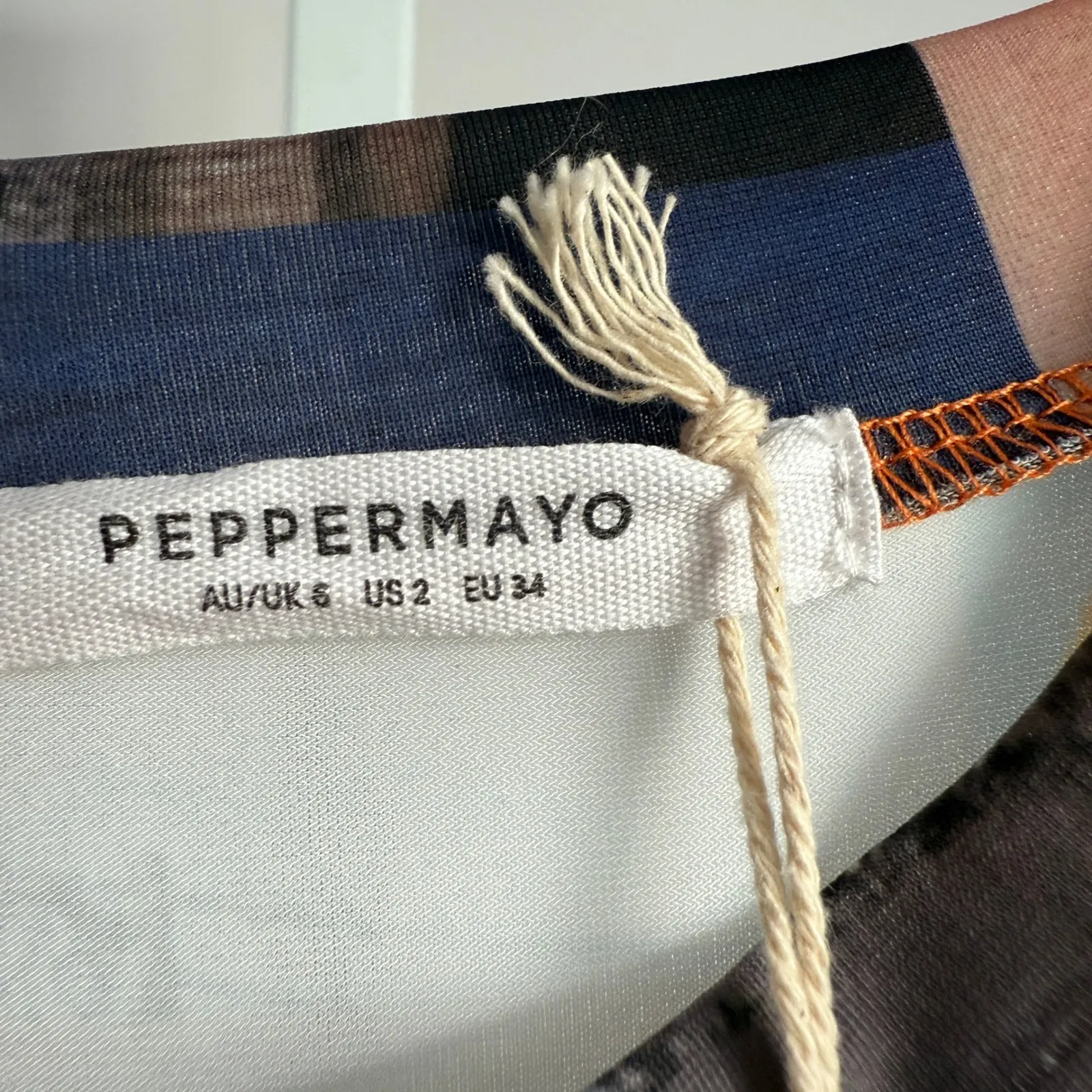 PepperMayo Into the City Mesh Maxi Dress Film Graphic Orange‎ - Image 6