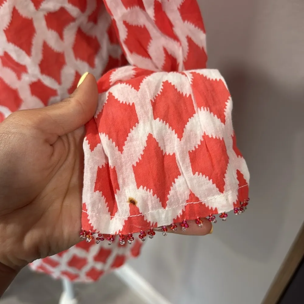 Roberta Roller Rabbit  100% Cotton beaded blouse - Image 10