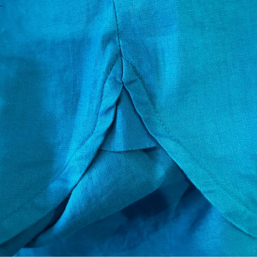 Boden Kimono Sleeve 100% Linen Shirt Swim Coverup Women's 14 Blue Resortwear NWT - Image 16