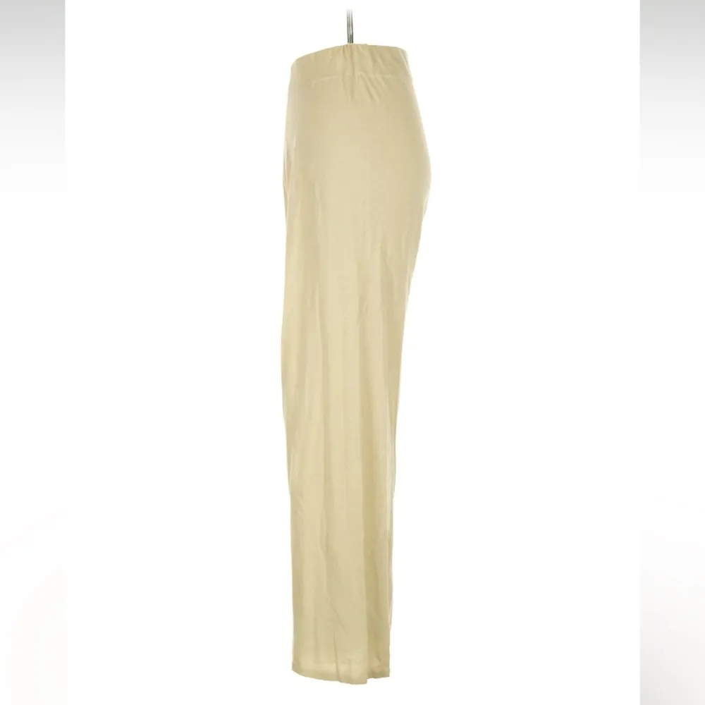 James Street Co Semi Sheer Gauze Pant Size Medium Cream - Image 4