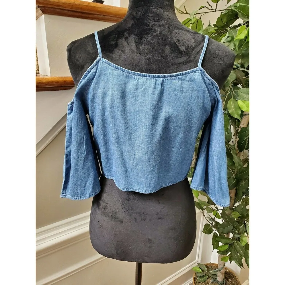 Boutique Three Blue Denim 100% Cotton V - Image 6