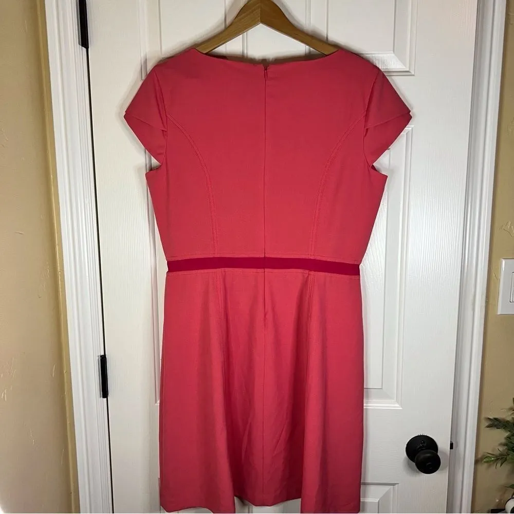 Marc‎ New York Andrew Mark Cap Sleeve Mini Dress Size 14 Red Pink - Image 8