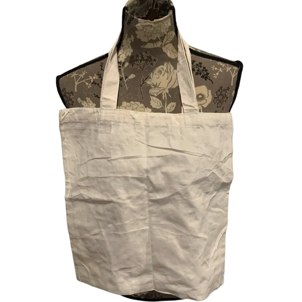 Inspirational Quote Canvas Tote Black - Image 2