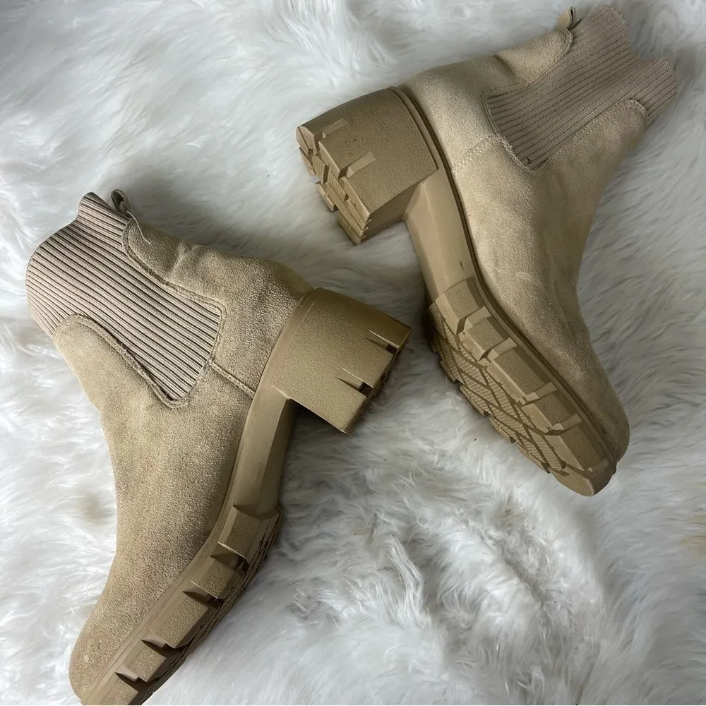 Steve Madden Hutch Women's Boots Sand Suede Size 10 - Image 8