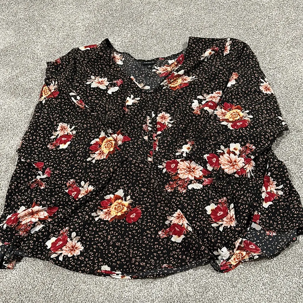 Torrid‎ Floral and leopard Peplum Chablis Corset Blouse 4X - Image 4