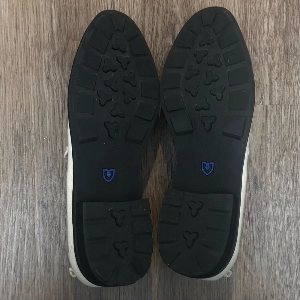 Rothy’s The Lug Loafers - Ivory Melino Wool Upper Women’s Size 12 - Image 12