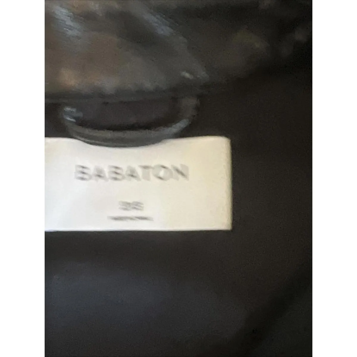 Aritzia Babaton Faux Leather Short Sleeve Button Down Shirt Black Size 2XS *Flaw - Image 8