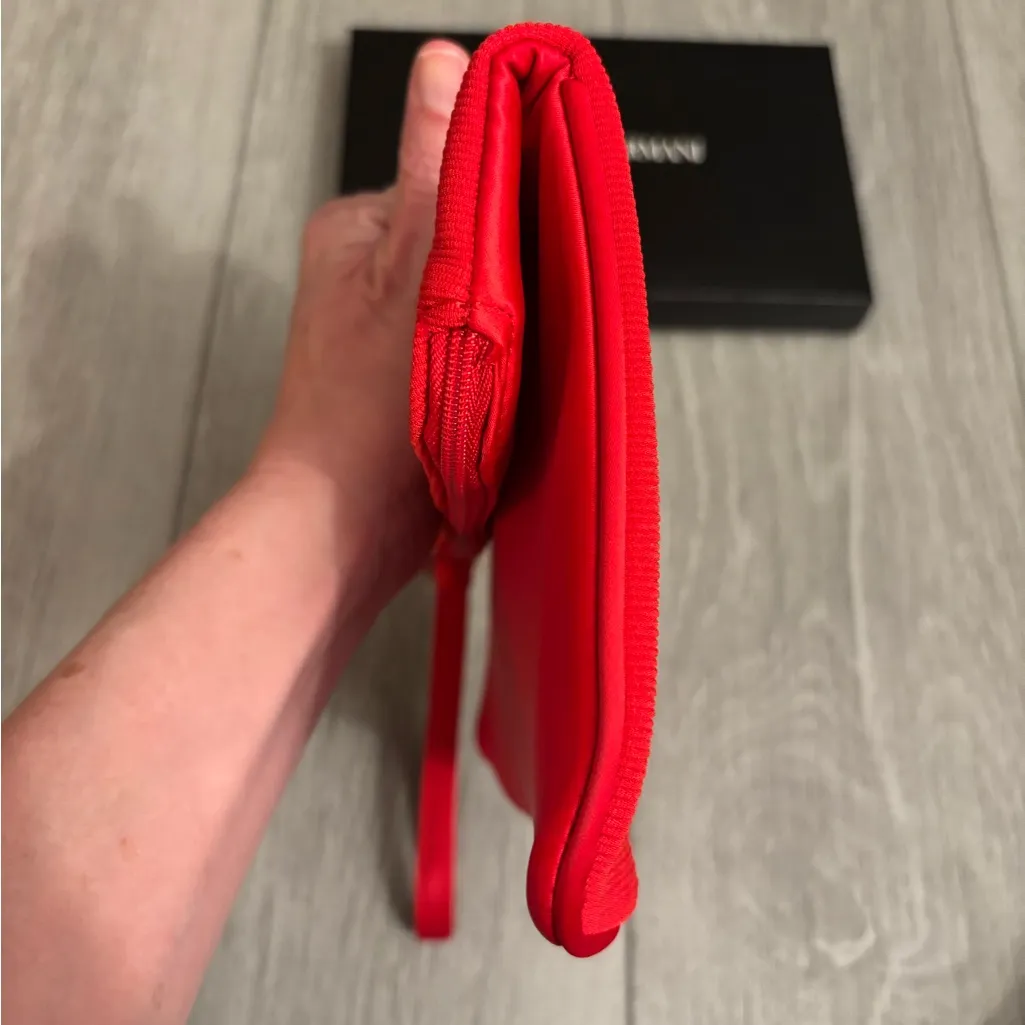 Giorgio Armani Beauty Red Clutch | Free Brooch Included - Image 8