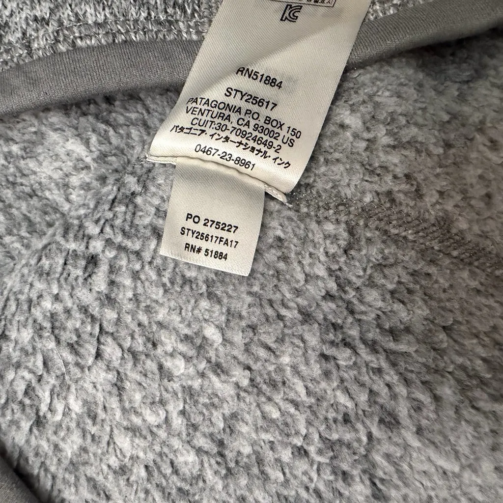 Patagonia 1/4 zip up better sweater womens size small gray - Image 4