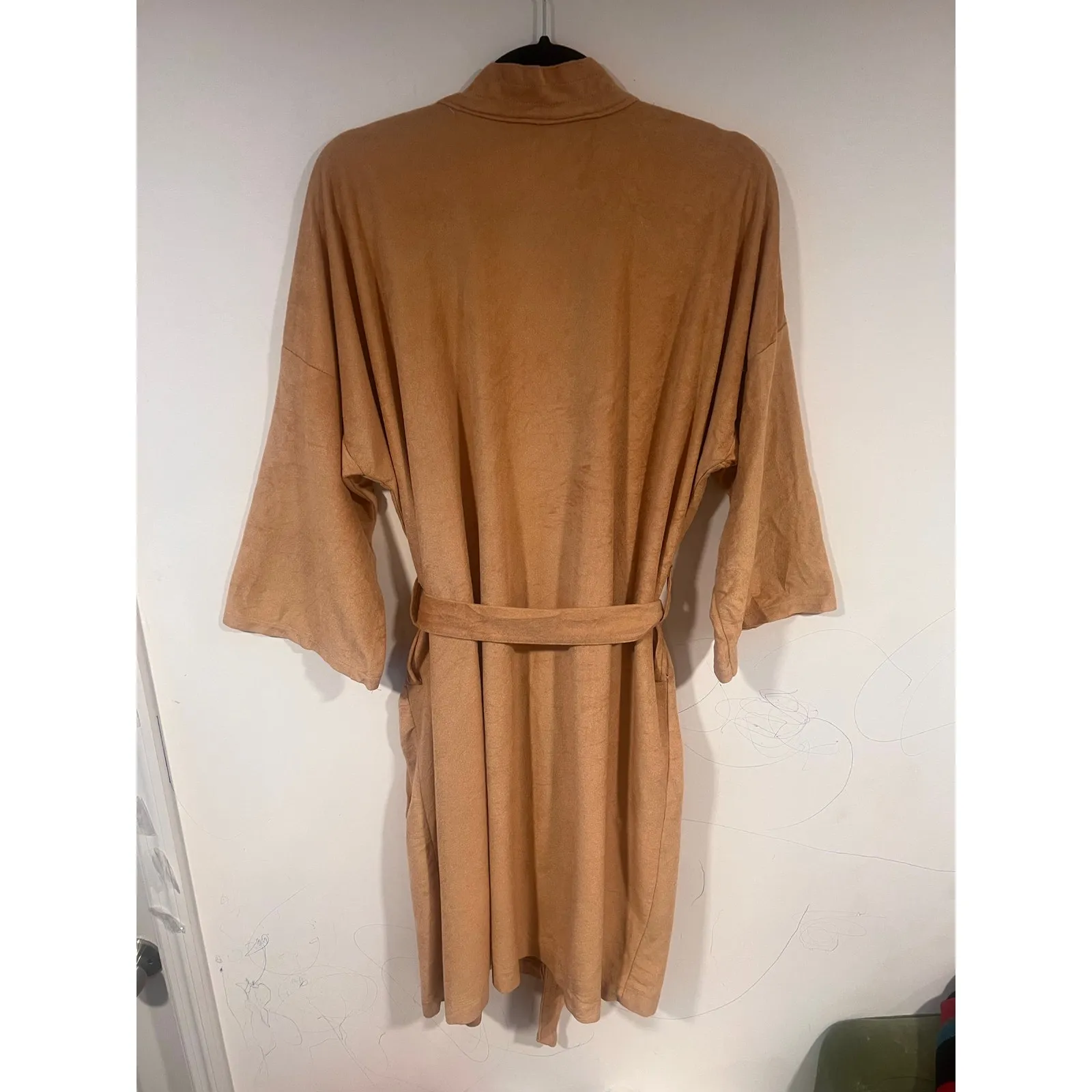 Vintage Enro Idle Hour Terry Golden Tan Kimono Robe Lounge wear belted One Size Size undefined - Image 6