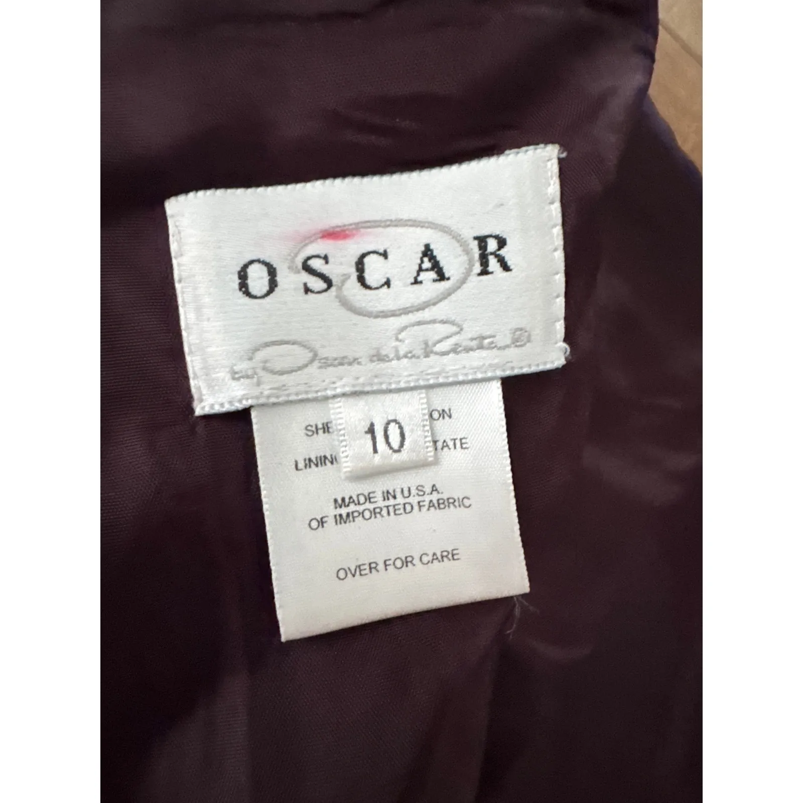 Vintage Oscar de la Renta Velvet Burnout Floral Slip dress chain straps M - Image 12