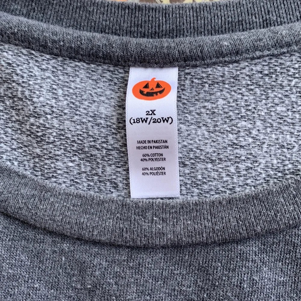 BIG GIRLS GRAPHIC SWEATSHIRT Sz:2X Gray - Image 4