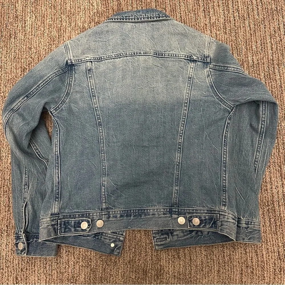 J. Crew Denim Blue Jean Jacket size XS - Image 7