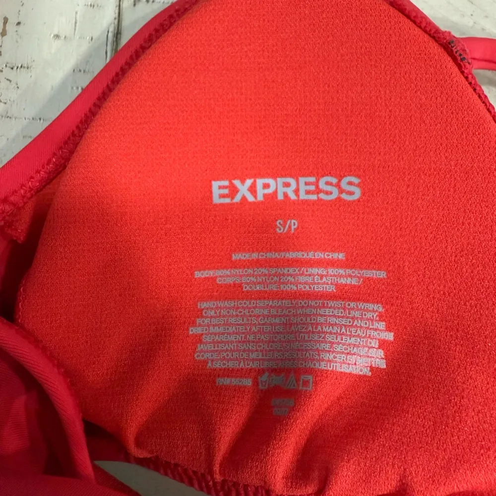 Red Express Strappy Bikini Top - Image 3