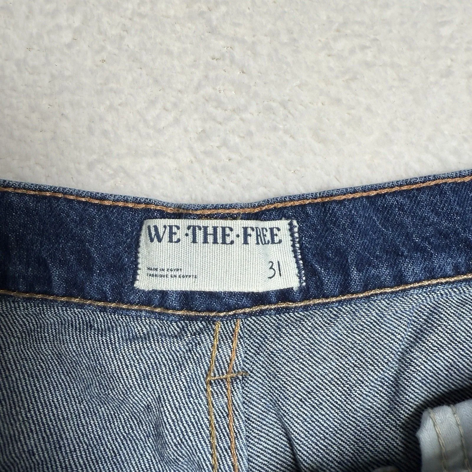 We The Free Womens Tinsley Baggy Jeans Size 31 High Rise Straight Leg Festival - Image 2