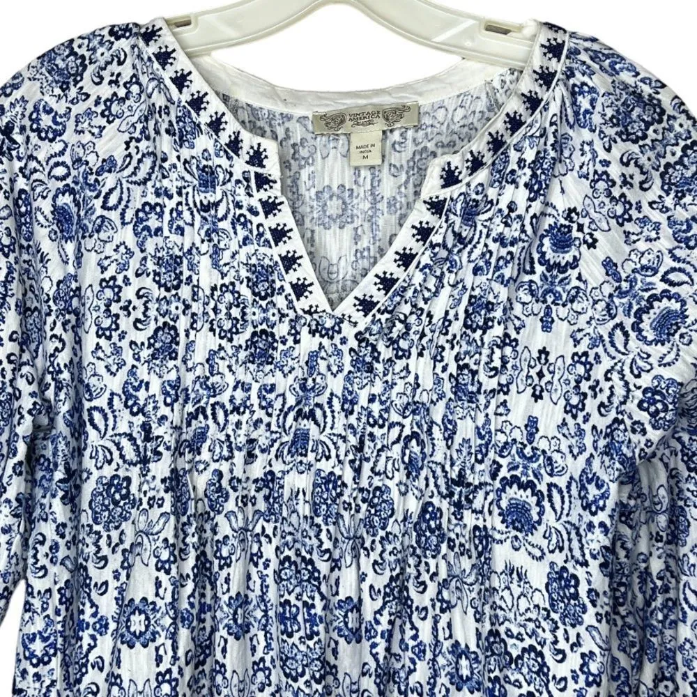 Vintage‎ America Blues Top White Size M - Image 2