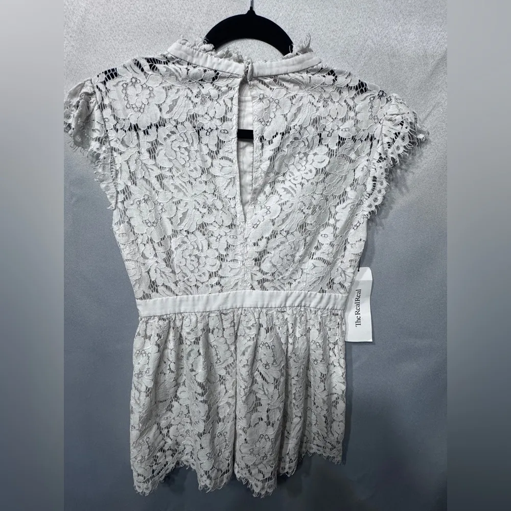 Rachel Zoe-Jaime Ivory Lace Top- Size 4- The Real Real Tag still on - Image 12