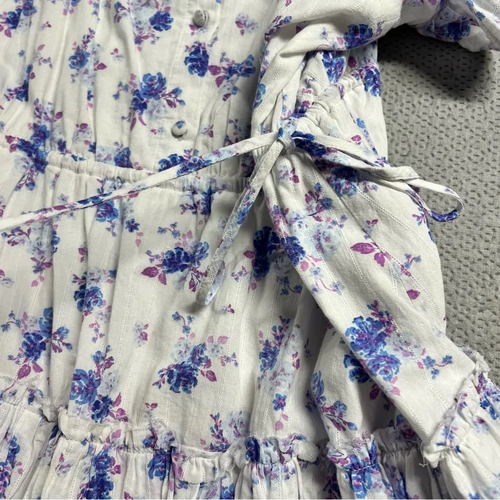 LoveShackFancy Amalie Floral Print Tiered Ruffle Mini Dress Plus Size 1X EUC - Image 7