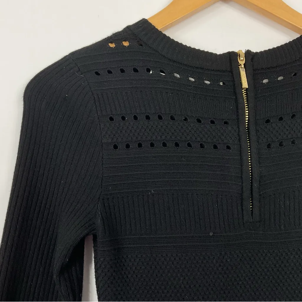 Eliza J‎ Black Fit & Flare Sweater Dress Size XS - Image 5