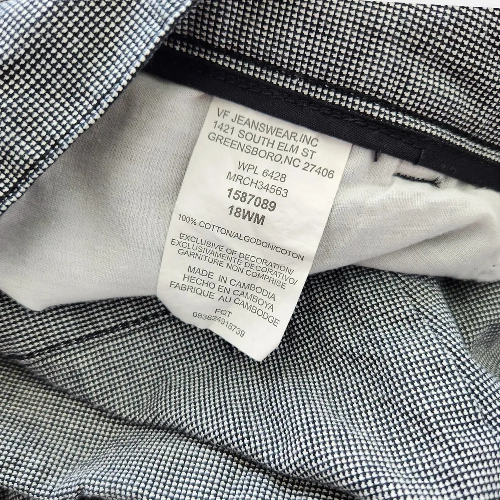 Vintage Lee Riders Casuals Micro Houndstooth High Waisted Taper Leg Pants 18 - Image 5