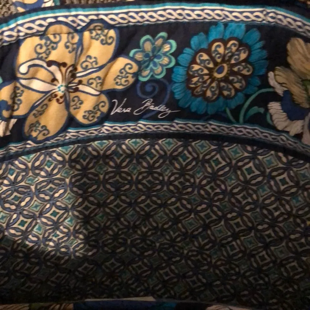 Vera Bradley Mod Floral Blue Tote Bag & Coin Purse - Image 7