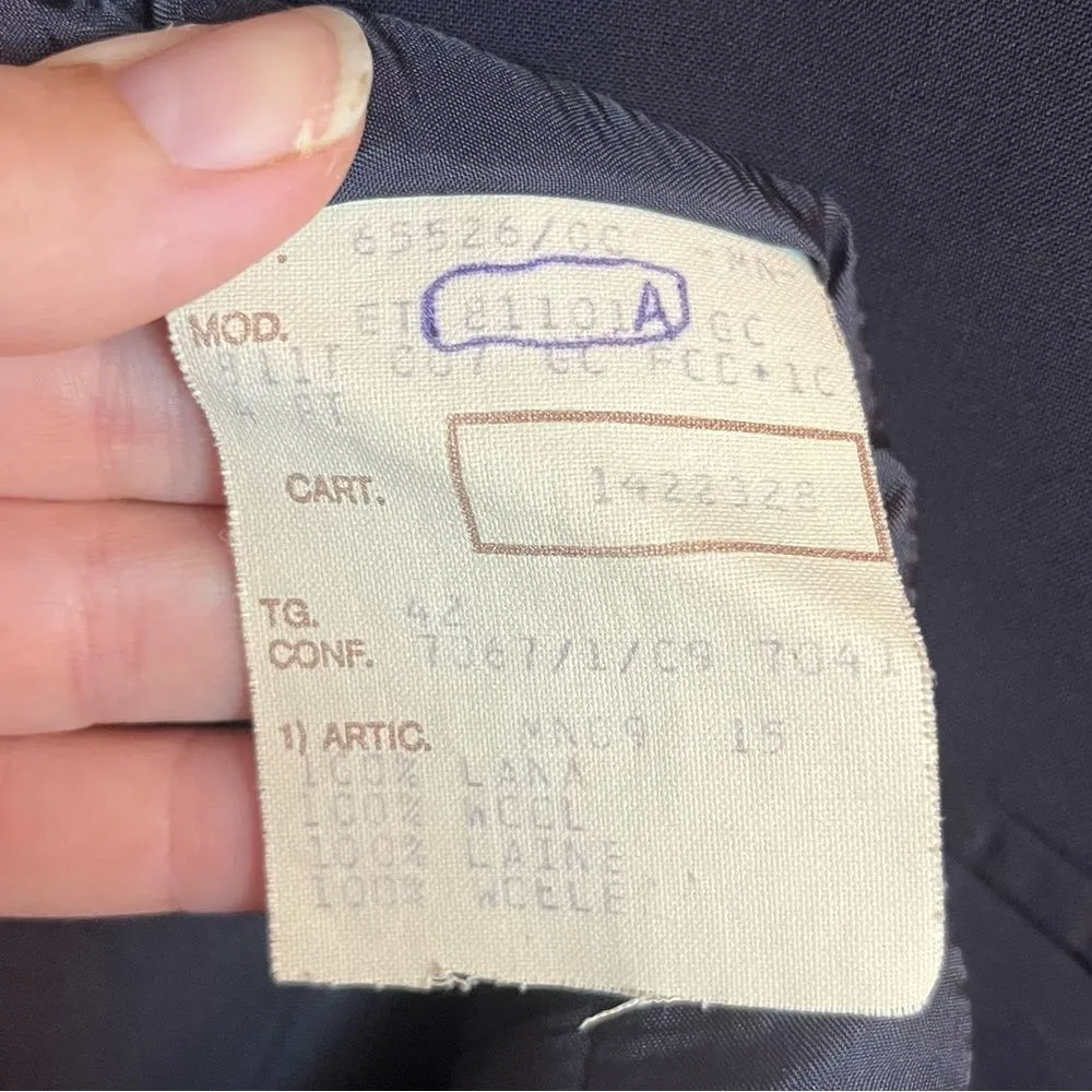 Paul Smith Womens 100% Wool Long Line Blazer 42 Size 4 - Image 3