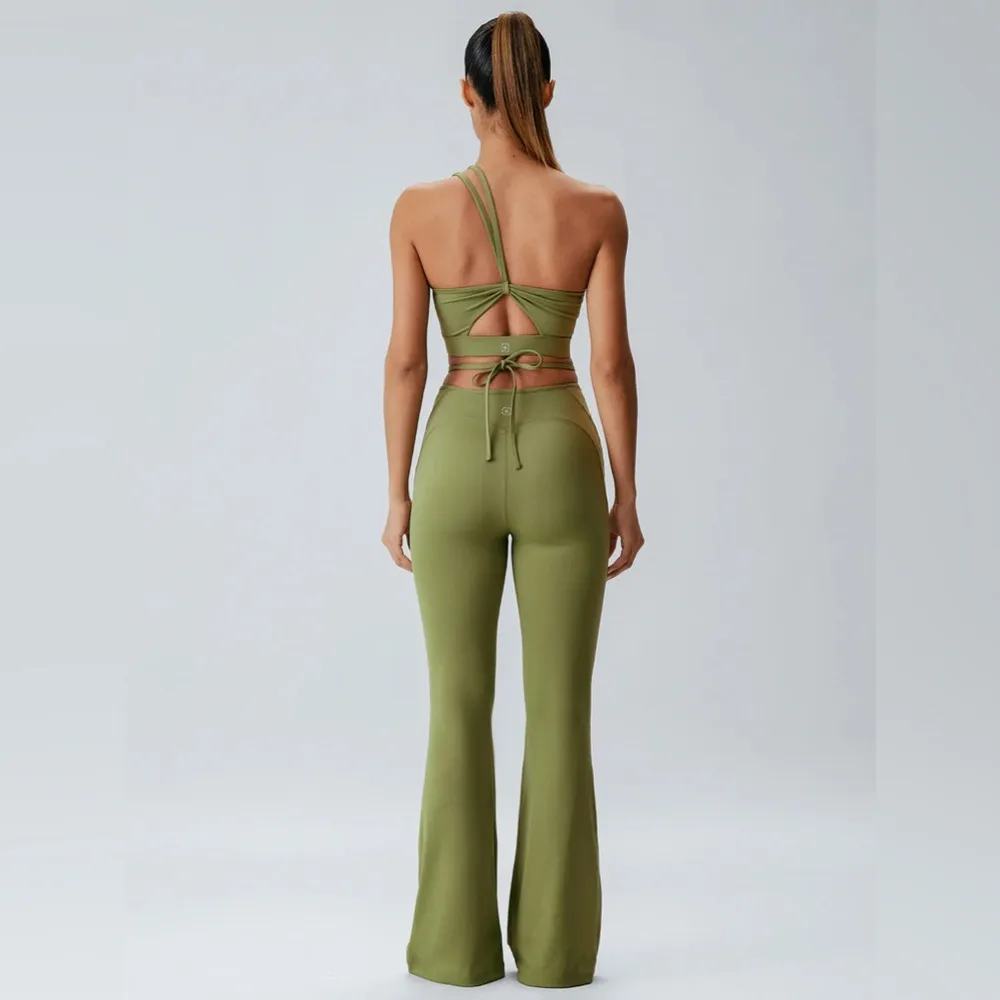 Berlook Activewear Green Ruched Tie - Image 5