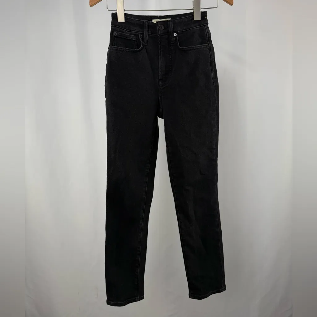 Madewell The Curvy Perfect Vintage Jean in Lunar Wash Black Size 24 - Image 4