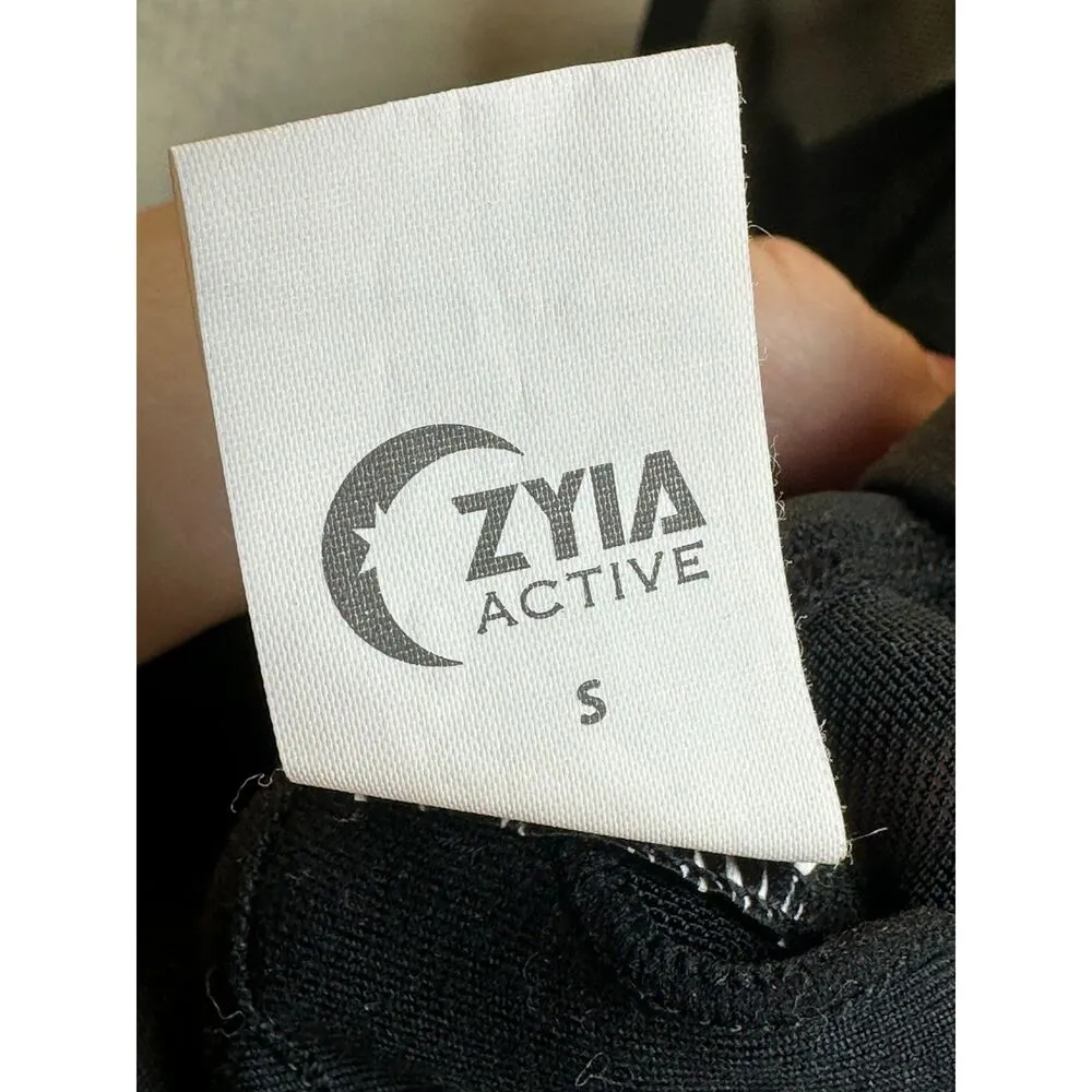 Zyia Active Women's Size Small Black Black All Star Sports Bra EUC - Image 9