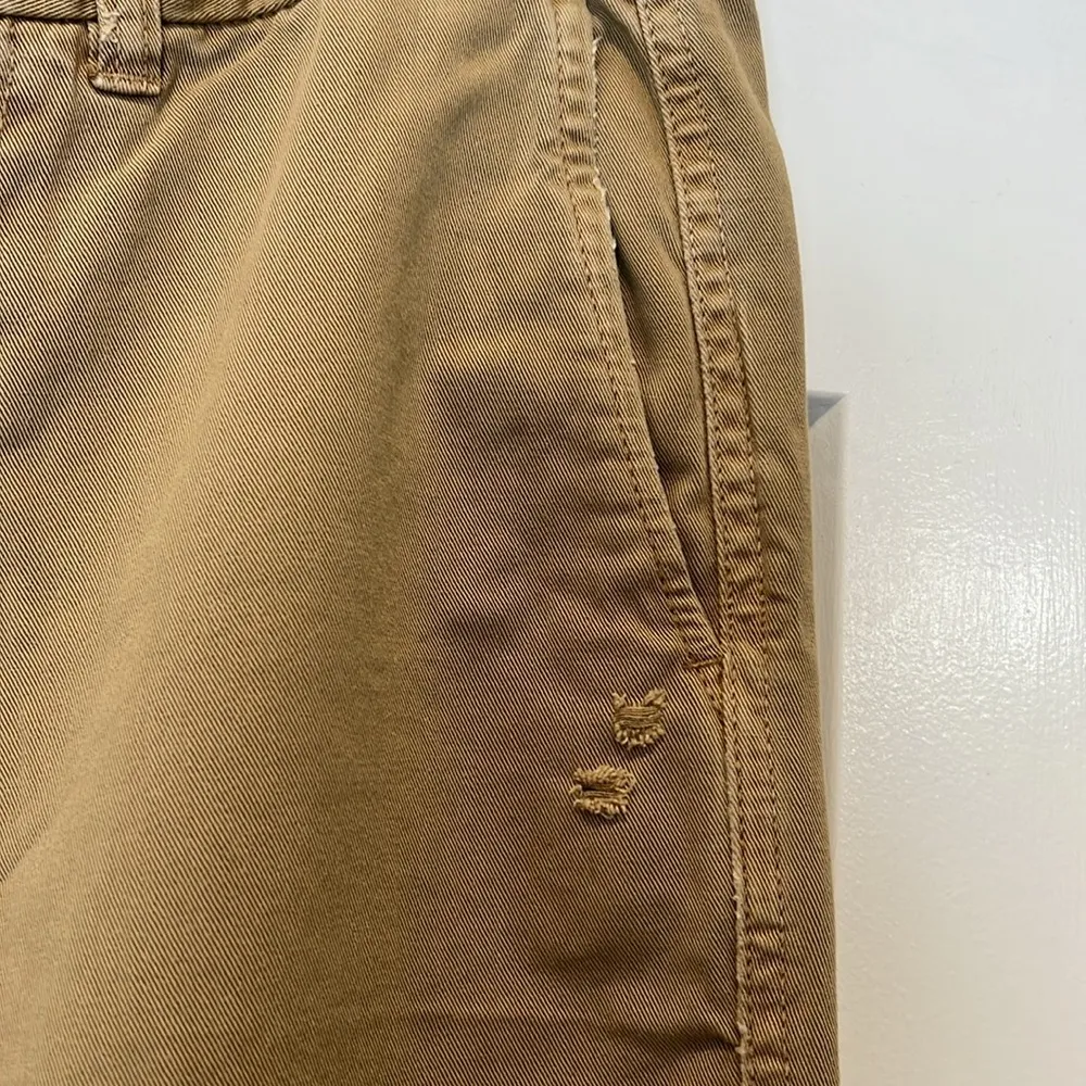 J. Crew Tan Chinos Classic Cotton Twill distressed pants size 0. - Image 8