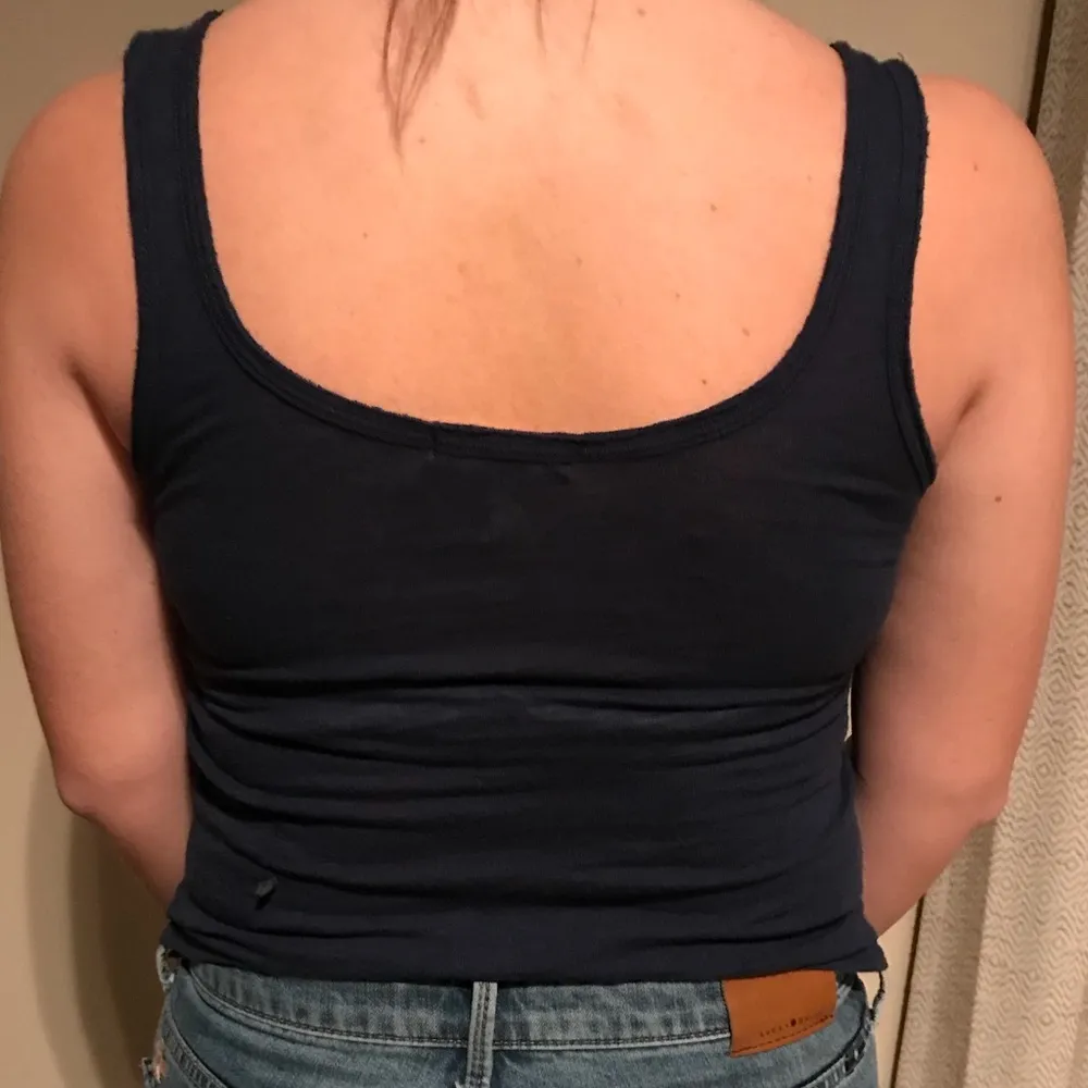 AEROPOSTALE navy tank top with lace. - Image 3