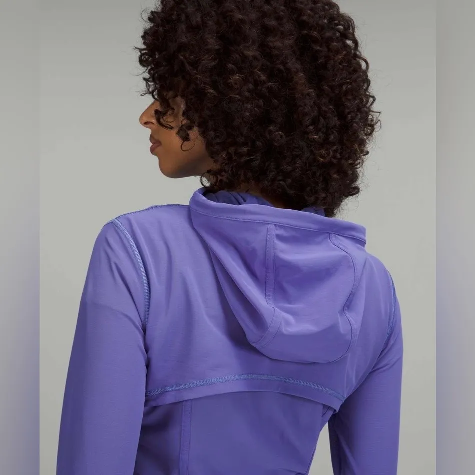 NEW!! Lululemon Nulu Mesh Cropped Define Jacket Coat Charged Indigo NWOT Size 4 - Image 4