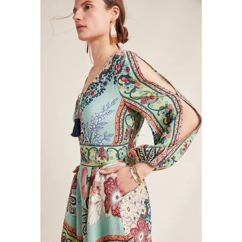 Farm Rio • Anthropologie Caversham Romper playsuit one piece floral print flowy - Image 7