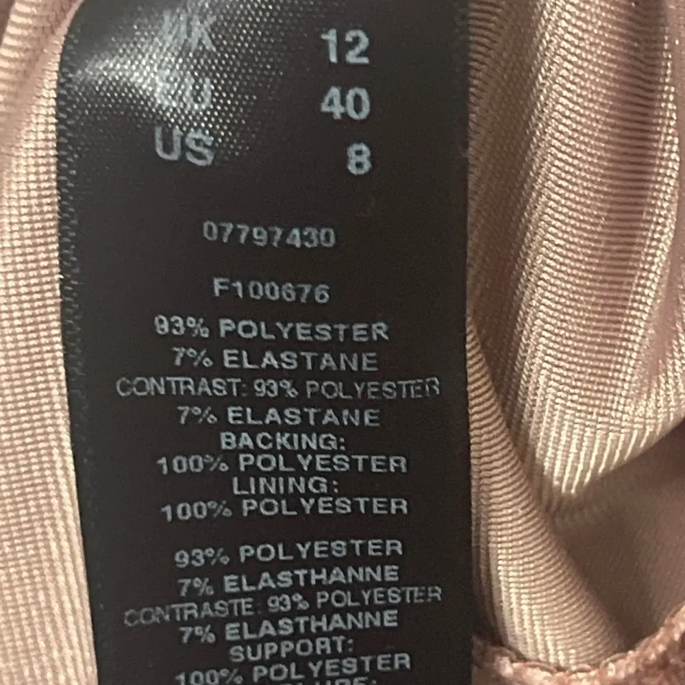 ASOS Strappy Maxi Dress Dusty Rose Pink Stretch Bias Ruffle Size 8 - Image 8