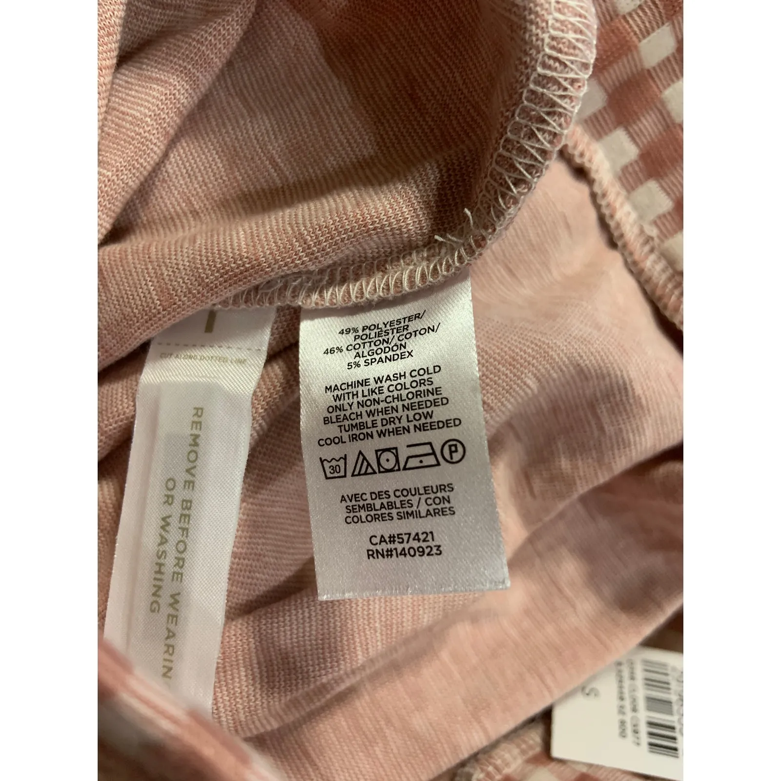 Preppy Light Academia Twee Midi Skirt Women Small Slit Gingham Pink Skater Soft - Image 6