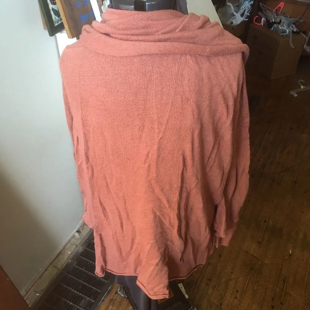 Leith  dusty rose drape front cardigan with pockets - Image 2