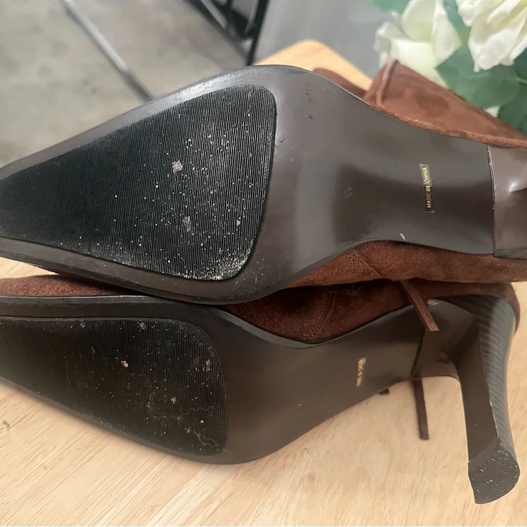 Anne Michelle  Boots Size 9 brown suede fringe boots - Image 8