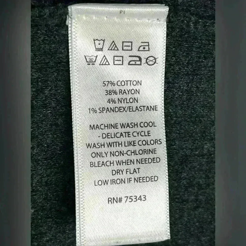 Nicole Miller Colorblock Long Sleeve Dress Cotton Blend Women’s Size Large - Image 7