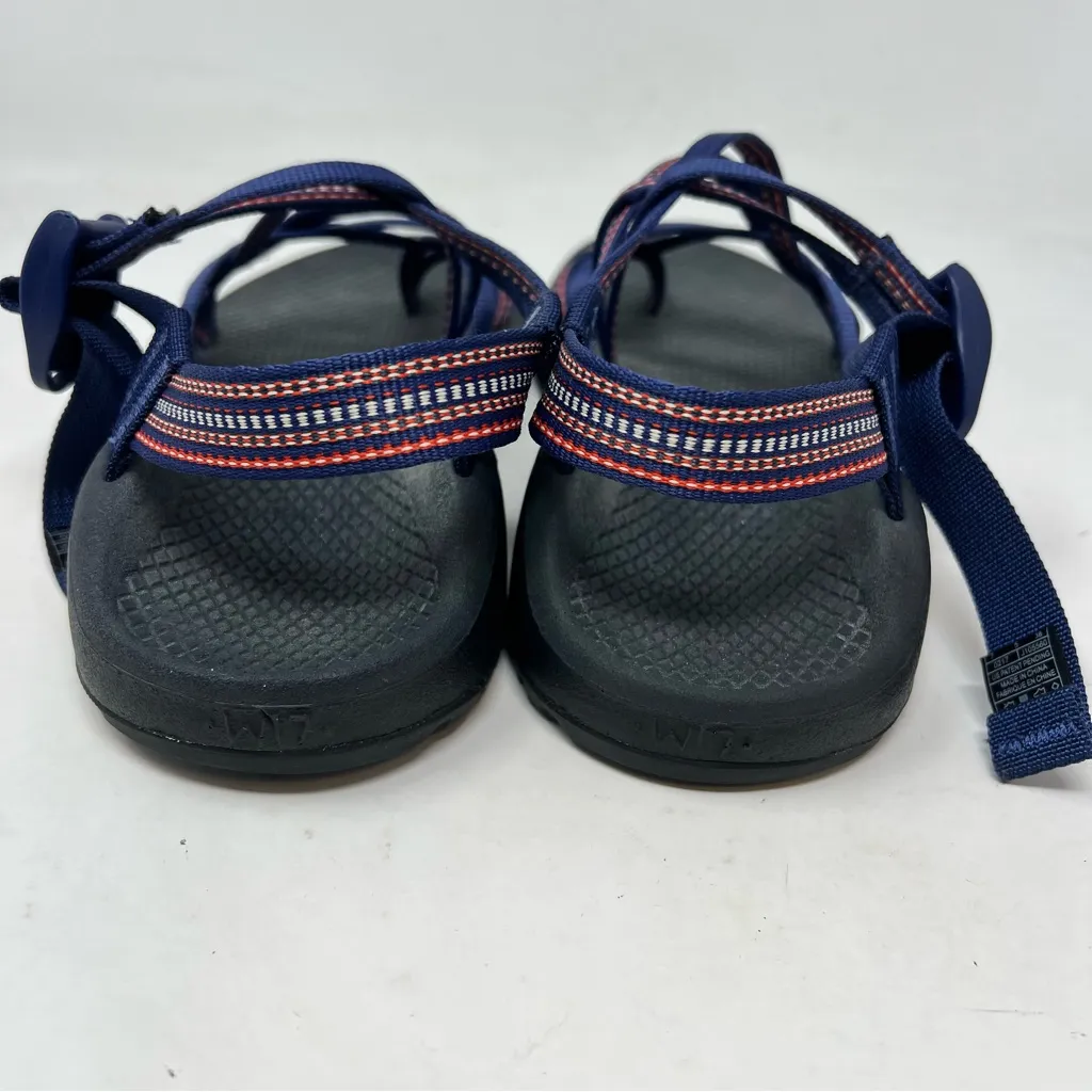 Chaco ZX/2 cloud sandals strappy outdoor hiking womans size US 7 blue red - Image 4