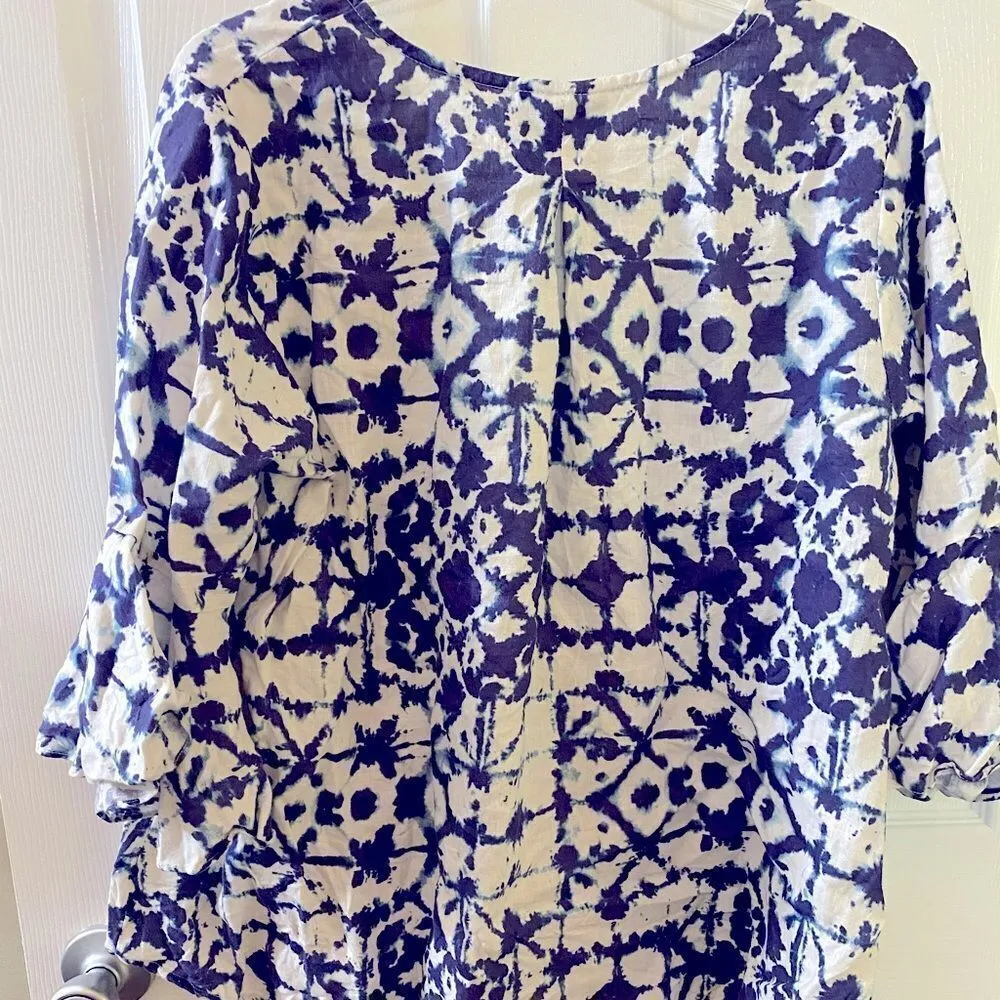 Laroque Linen Park Top in Moroccan Blue Blue Size undefined - Image 5