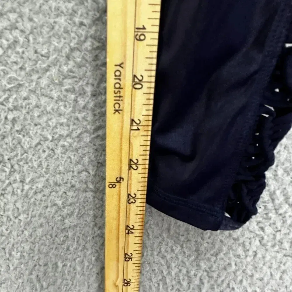 style reform leggings womens medium‎ blue irradescent crochet ruched cropped nwt - Image 4