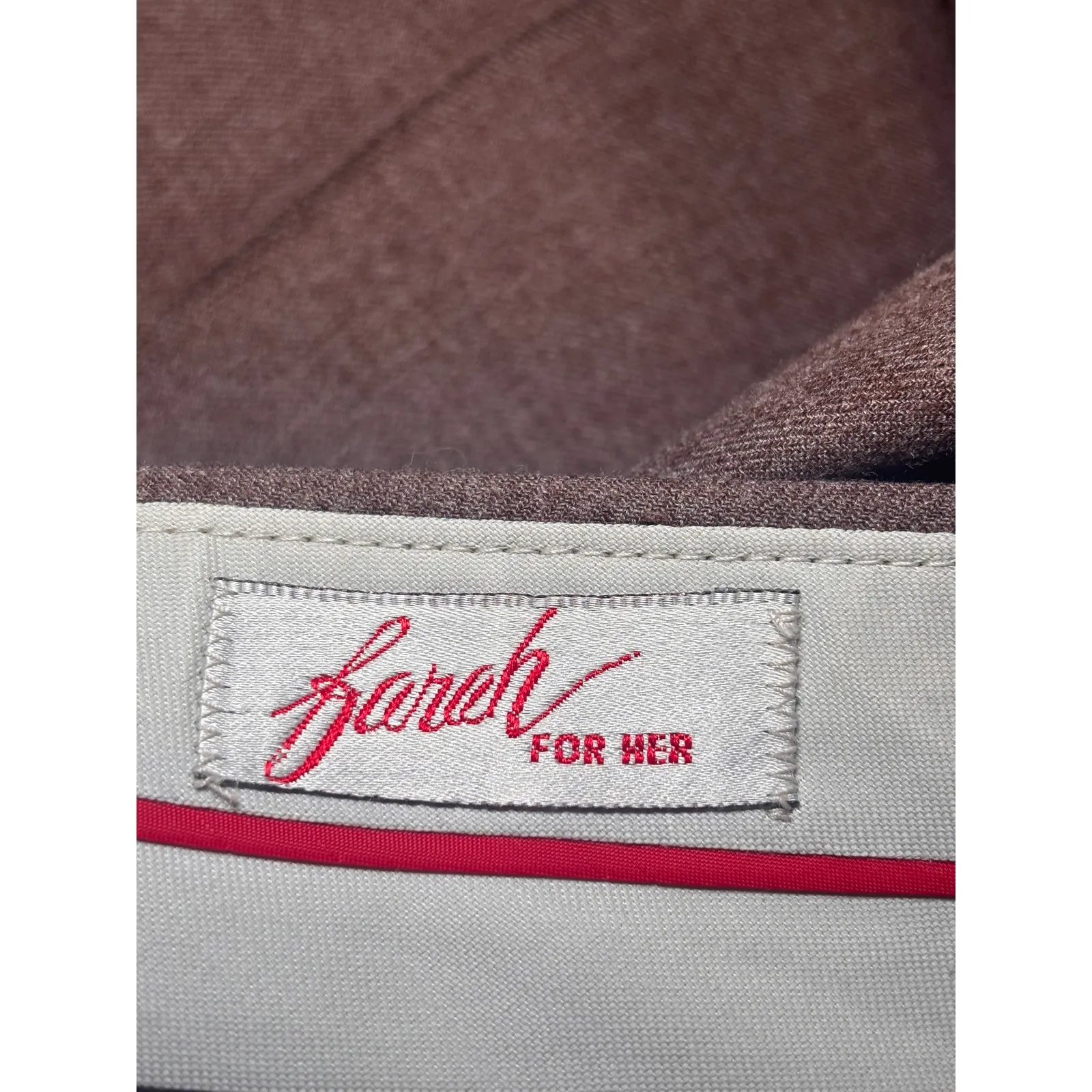 Vintage Farah for Her Light Brown Trouser Slacks Pants Flat Front Size 18 Career - Image 6