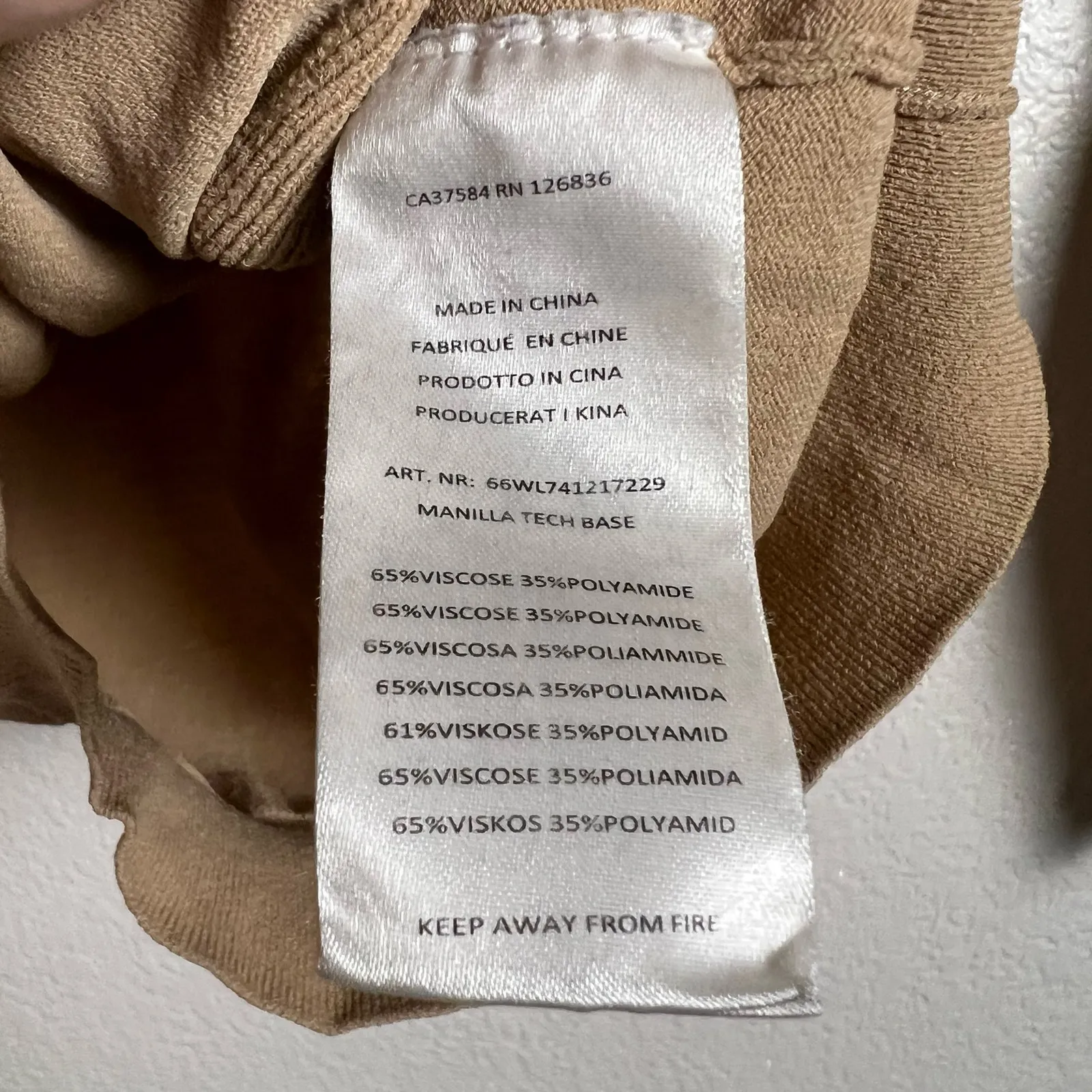 J. Lindeberg Camel Tan Knit Long Sleeve Turtleneck Sweater Size M Size M - Image 8