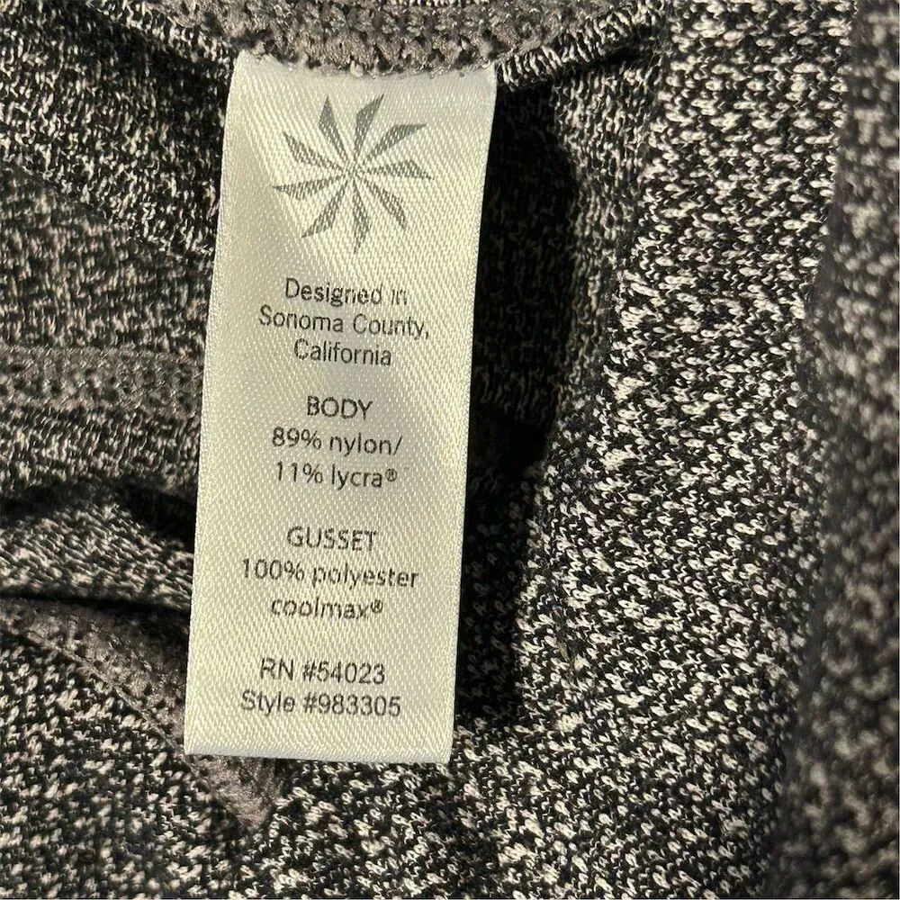 Athleta Women's Gray Herringbone Capri Leggings Size S Activewear - Image 8